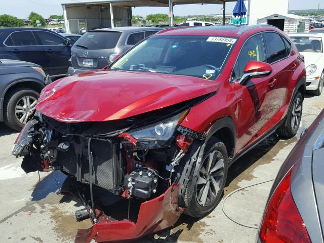 JTJYARBZ8J2093790 - 2018 LEXUS NX 200T RED photo 2