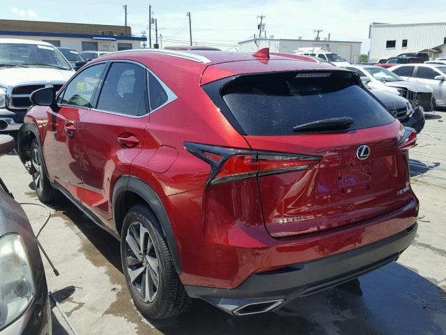 JTJYARBZ8J2093790 - 2018 LEXUS NX 200T RED photo 3