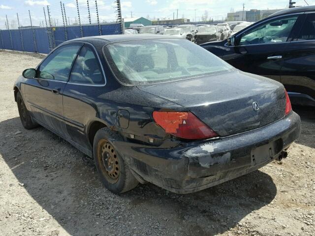 19UYA3156XL800338 - 1999 ACURA 2.3CL BLACK photo 3