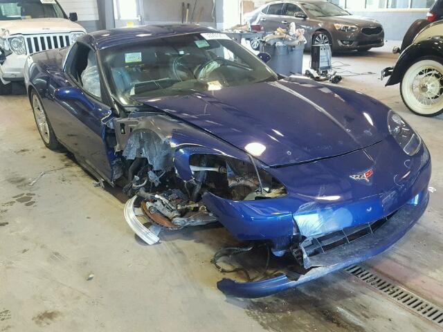 1G1YY24U555117029 - 2005 CHEVROLET CORVETTE BLUE photo 1