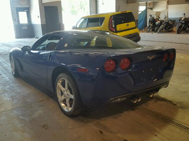 1G1YY24U555117029 - 2005 CHEVROLET CORVETTE BLUE photo 3