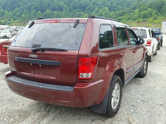 1J8GR48K27C575364 - 2007 JEEP GRAND CHER MAROON photo 4