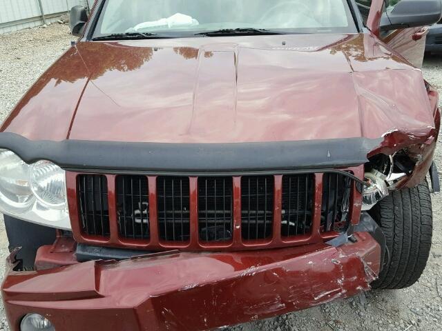 1J8GR48K27C575364 - 2007 JEEP GRAND CHER MAROON photo 7