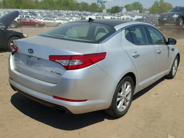 5XXGN4A65CG069358 - 2012 KIA OPTIMA EX SILVER photo 4