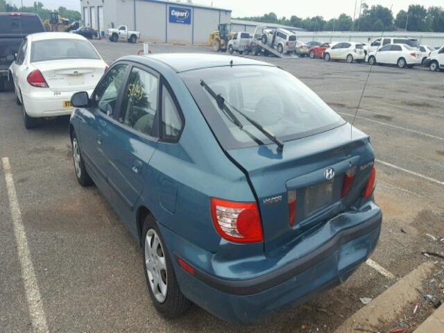 KMHDN56D36U185720 - 2006 HYUNDAI ELANTRA GL BLUE photo 3