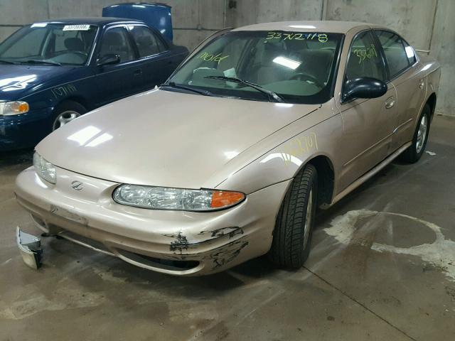 1G3NL52FX3C290200 - 2003 OLDSMOBILE ALERO GL GOLD photo 2