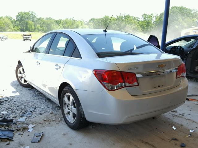 1G1PE5SC1C7274896 - 2012 CHEVROLET CRUZE LT SILVER photo 3