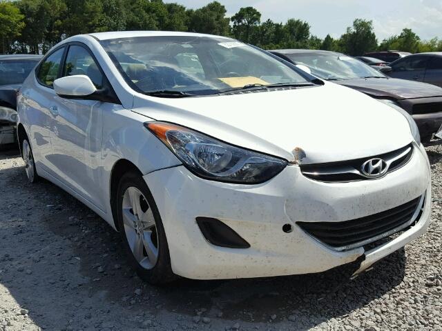 5NPDH4AE6BH045591 - 2011 HYUNDAI ELANTRA WHITE photo 1