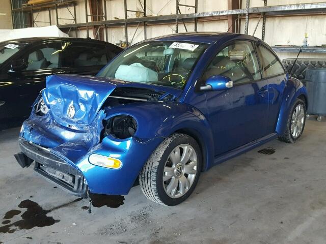 3VWCD21C13M437509 - 2003 VOLKSWAGEN NEW BEETLE 蓝色 照片 2