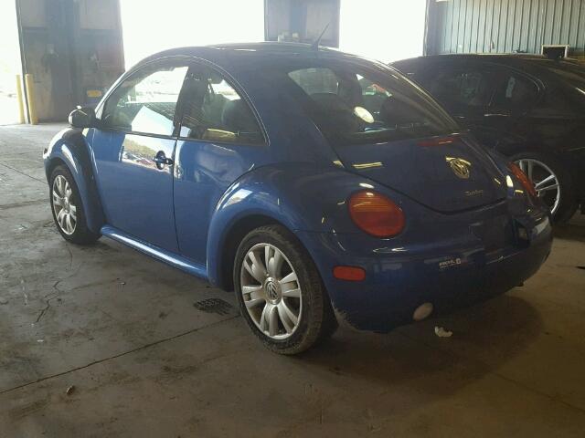 3VWCD21C13M437509 - 2003 VOLKSWAGEN NEW BEETLE 蓝色 照片 3