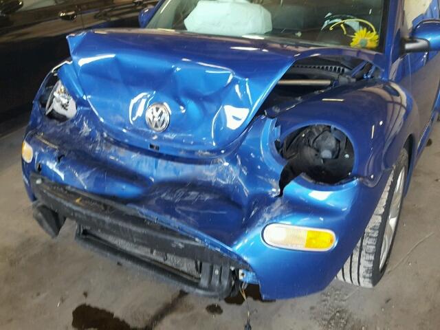 3VWCD21C13M437509 - 2003 VOLKSWAGEN NEW BEETLE 蓝色 照片 9