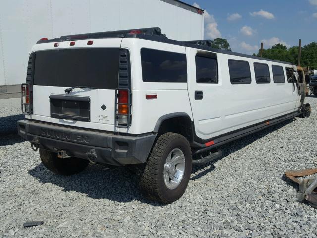 5GRGN23U83H101026 - 2003 HUMMER H2 WHITE photo 4