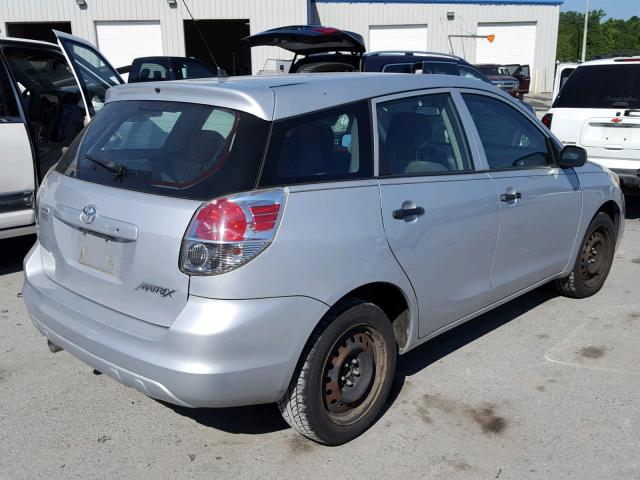 2T1KR32E37C642317 - 2007 TOYOTA COROLLA MA SILVER photo 4