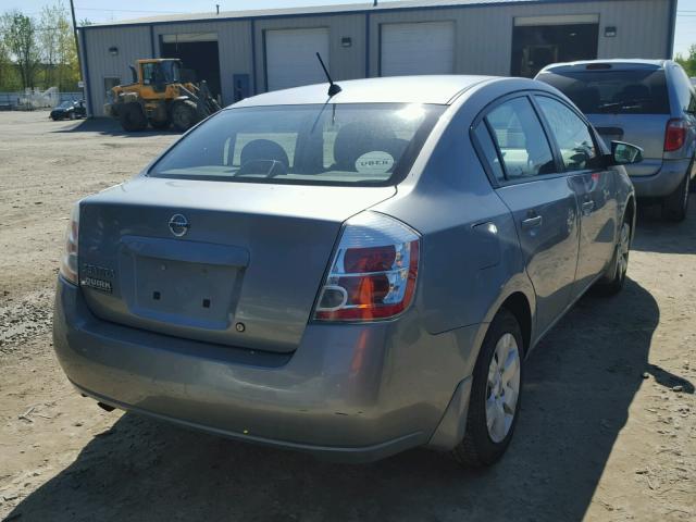 3N1AB61E58L763953 - 2008 NISSAN SENTRA 2.0 GRAY photo 4