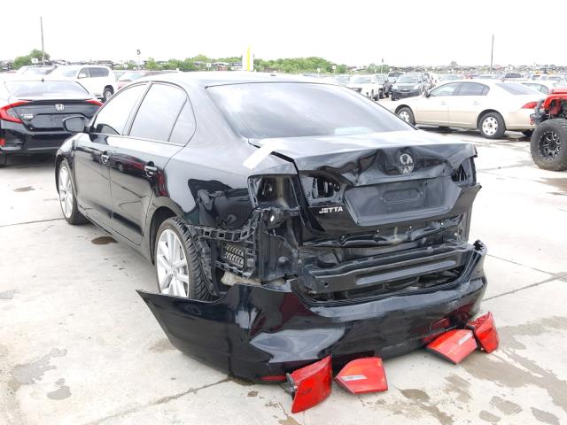 3VW2K7AJ1CM324270 - 2012 VOLKSWAGEN JETTA BASE 黑色 照片 3
