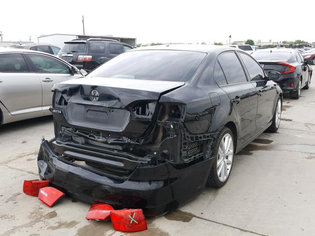 3VW2K7AJ1CM324270 - 2012 VOLKSWAGEN JETTA BASE 黑色 照片 4