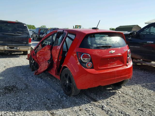 1G1JA6SH8F4141951 - 2015 CHEVROLET SONIC LS 红色 照片 3