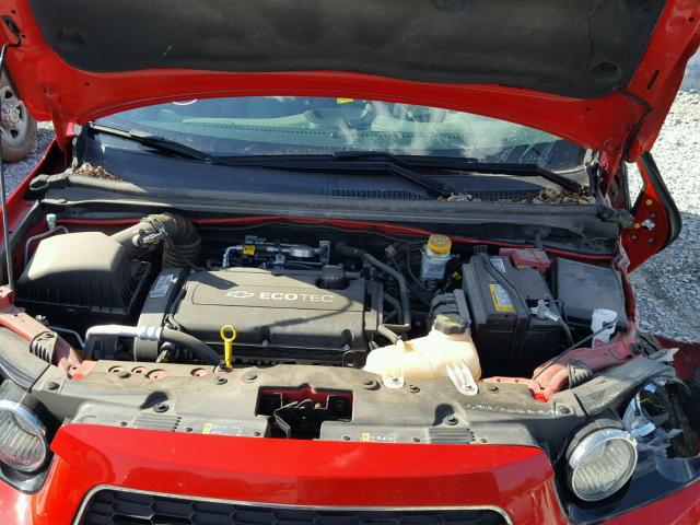 1G1JA6SH8F4141951 - 2015 CHEVROLET SONIC LS 红色 照片 7