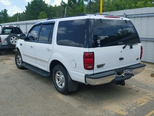 1FMRU15W01LA10165 - 2001 FORD EXPEDITION WHITE photo 3