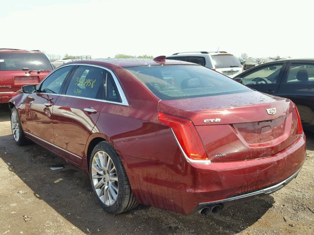 1G6KD5RS9GU166649 - 2016 CADILLAC CT6 LUXURY RED photo 3