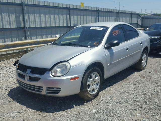 1B3ES56C25D227237 - 2005 DODGE NEON SXT SILVER photo 2