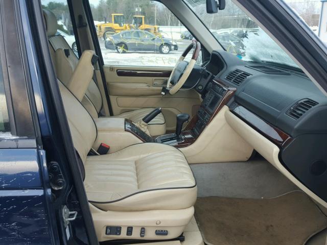 SALPM16431A448580 - 2001 LAND ROVER RANGE ROVE BLUE photo 4