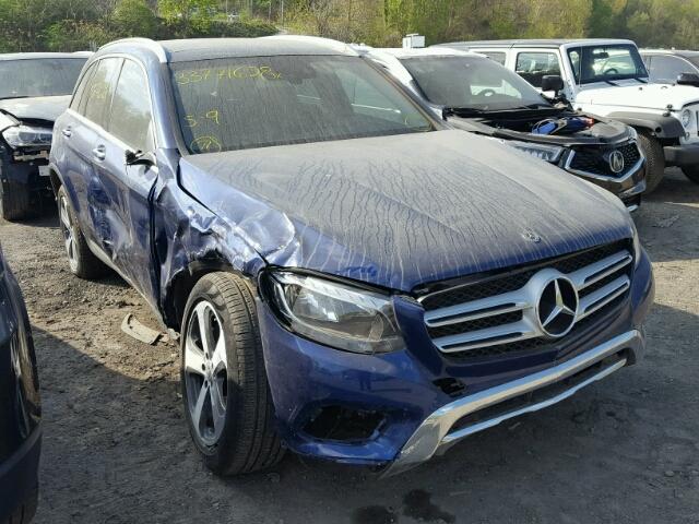 WDC0G4JB9JV018675 - 2018 MERCEDES-BENZ GLC 300 BLUE photo 1