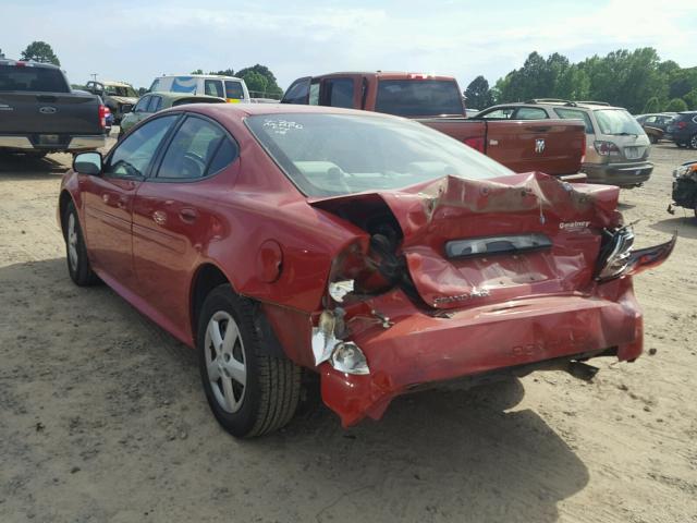 2G2WP552581106669 - 2008 PONTIAC GRAND PRIX RED photo 3