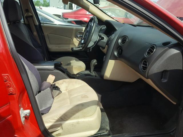 2G2WP552581106669 - 2008 PONTIAC GRAND PRIX RED photo 5