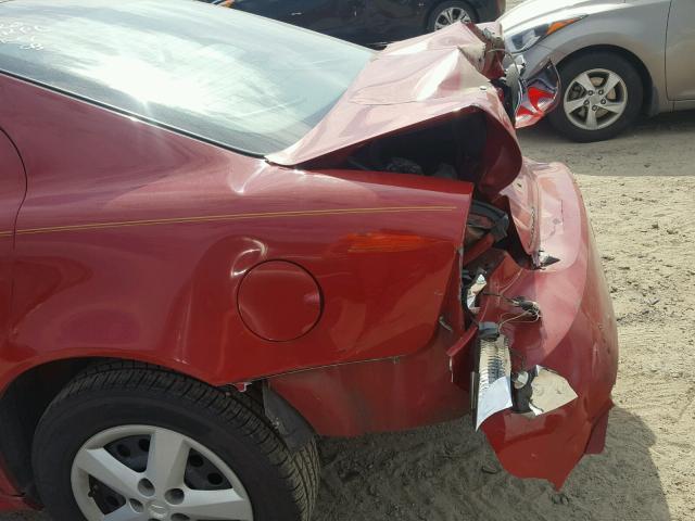 2G2WP552581106669 - 2008 PONTIAC GRAND PRIX RED photo 9