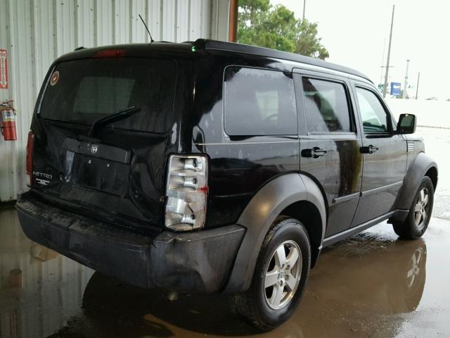 1D8GT28K27W551630 - 2007 DODGE NITRO SXT BLACK photo 4