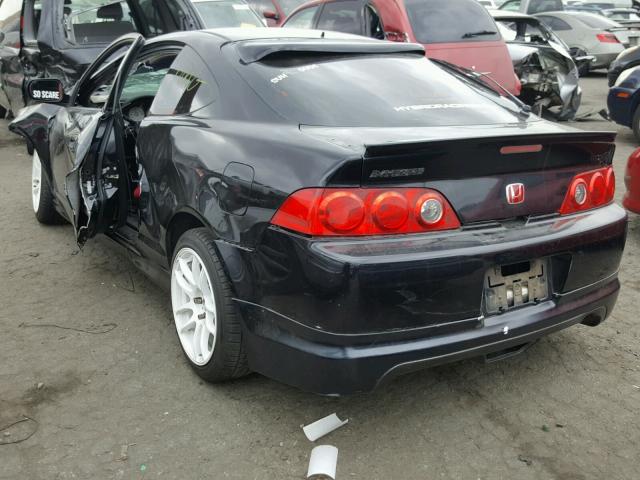 JH4DC53036S017985 - 2006 ACURA RSX TYPE-S BLACK photo 3