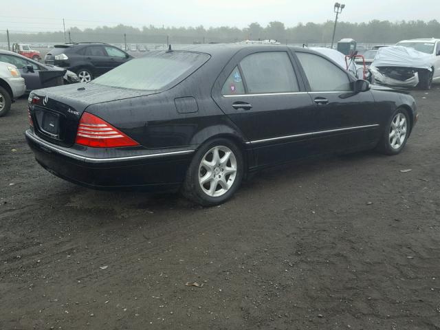 WDBNG83J36A481593 - 2006 MERCEDES-BENZ S 430 4MAT BLACK photo 4