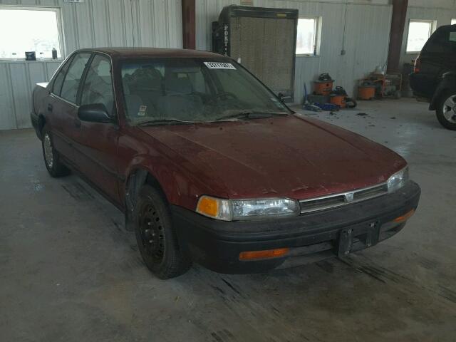 JHMCB7543NC003586 - 1992 HONDA ACCORD DX MAROON photo 1