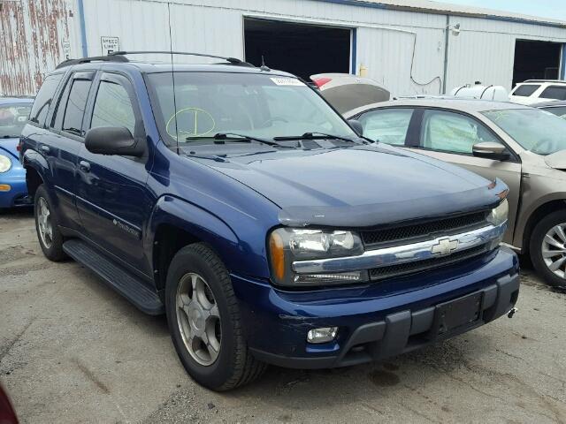 1GNDT13S242421750 - 2004 CHEVROLET TRAILBLAZE BLUE photo 1