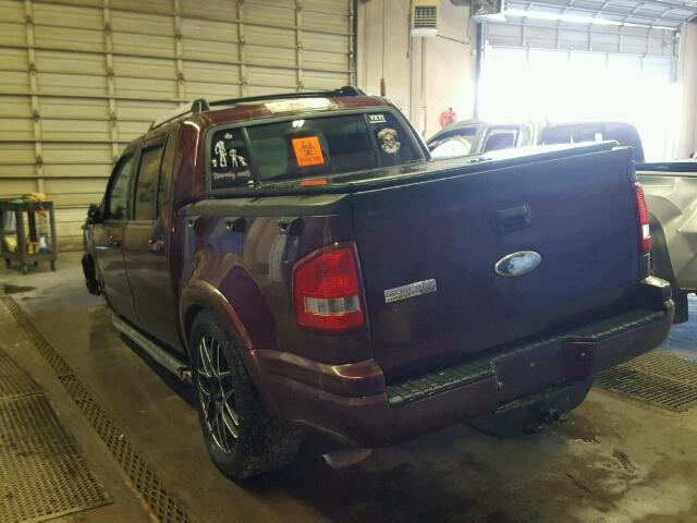 1FMEU33K07UA21423 - 2007 FORD EXPLORER S Մանուշակագույն լուսանկար 3