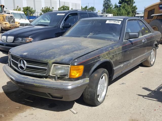 WDBCA45E8LA518070 - 1990 MERCEDES-BENZ 560 SEC BLACK photo 2