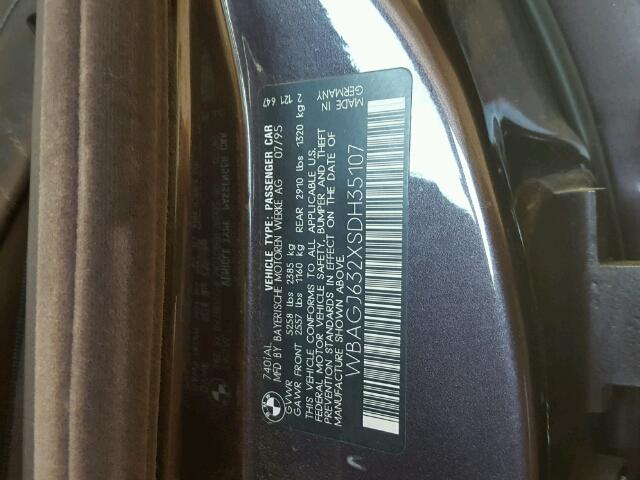 WBAGJ632XSDH35107 - 1995 BMW 740 IL PURPLE photo 10