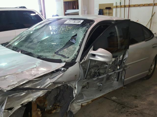 1G2WP52K53F179420 - 2003 PONTIAC GRAND PRIX SILVER photo 10