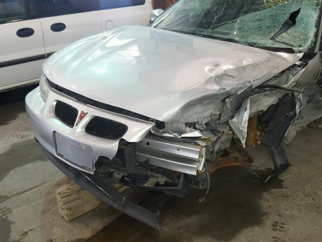 1G2WP52K53F179420 - 2003 PONTIAC GRAND PRIX SILVER photo 9