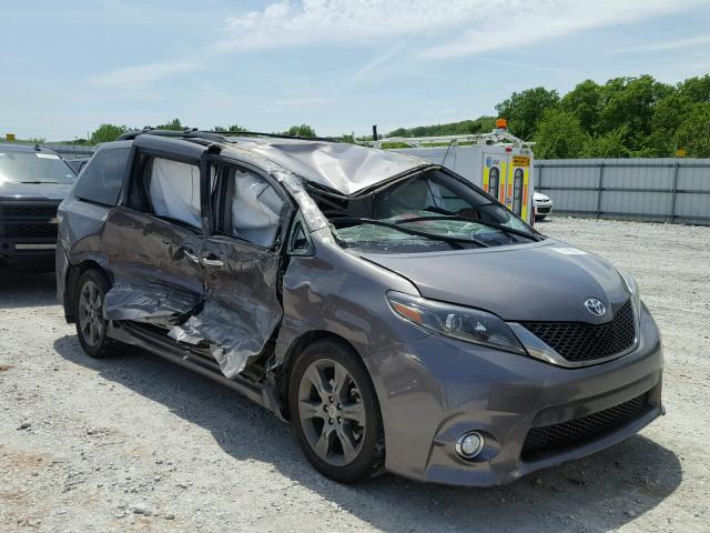 5TDXK3DC8GS727778 - 2016 TOYOTA SIENNA SE BLACK photo 1