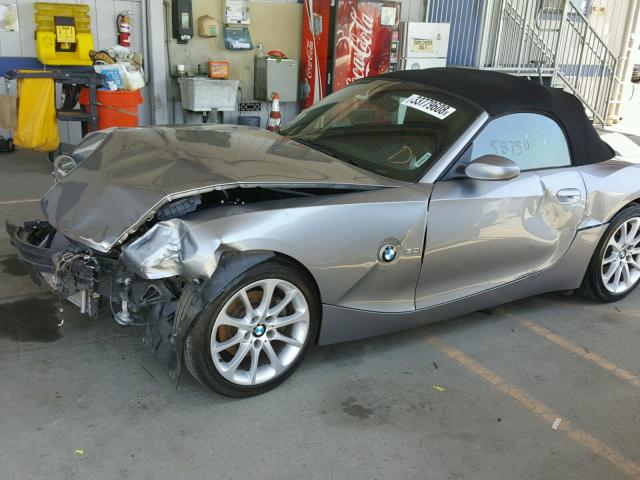 4USBU33526LW58507 - 2006 BMW Z4 3.0 GRAY photo 9