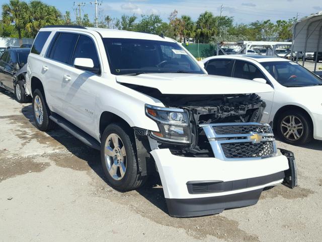 1GNSCBKC5FR214853 - 2015 CHEVROLET TAHOE C150 WHITE photo 1