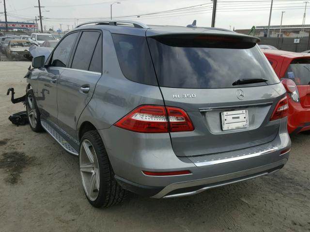 4JGDA5JBXDA260946 - 2013 MERCEDES-BENZ ML 350 GRAY photo 3