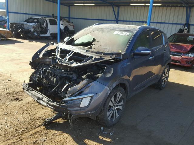 KNDPCCA2XC7181515 - 2012 KIA SPORTAGE E BLUE photo 2