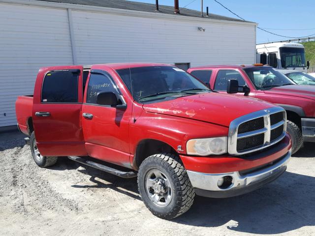 3D7KS28C75G857633 - 2005 DODGE RAM 2500 S RED photo 1