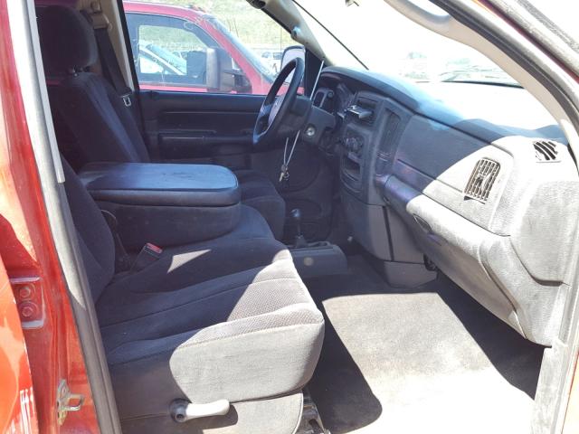 3D7KS28C75G857633 - 2005 DODGE RAM 2500 S RED photo 5