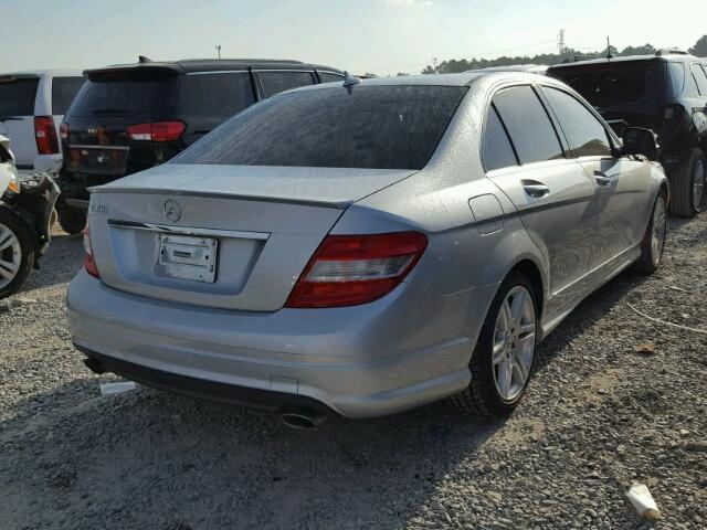 WDDGF56X78R022590 - 2008 MERCEDES-BENZ C 350 SILVER photo 4