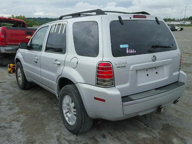 4M2YU81167KJ12744 - 2007 MERCURY MARINER LU SILVER photo 3