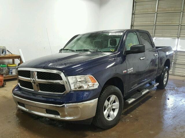 1C6RR7TT1HS680431 - 2017 RAM 1500 SLT BLUE photo 2